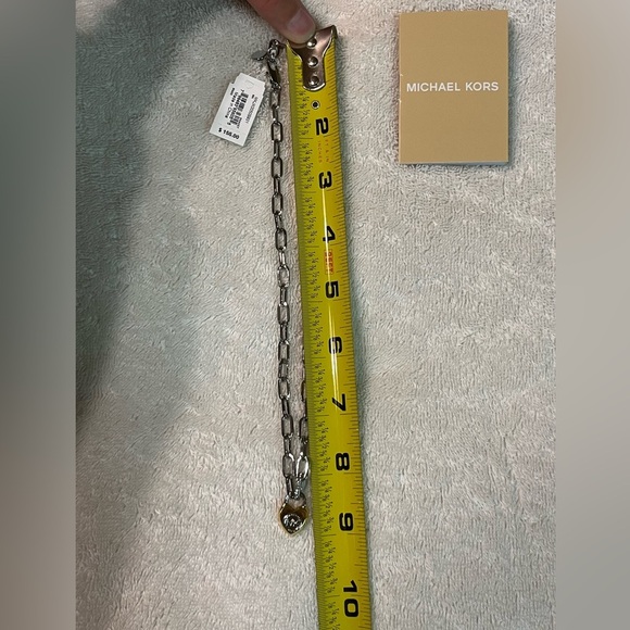 NEW Michael Kors two-toned necklace. Silver & gold tones. Chain link Box incl - Picture 4 of 14